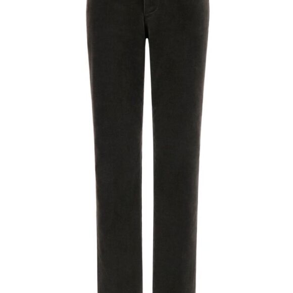 GUCCI Tom Ford c. 1990's Dark Gray Green
Velvet Straight Leg Pants Size 6 - Picture 3 of 10
